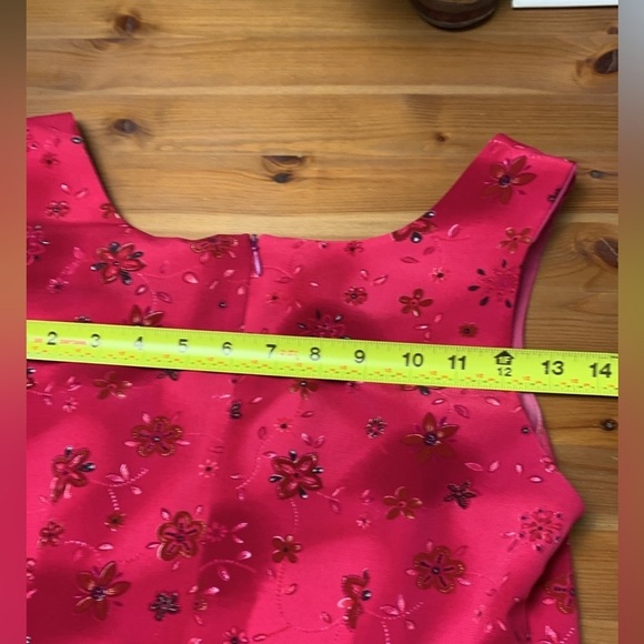 Jolibel Petite Vintage Vibrant Summer Dress, Wrinkle Free, Lined,Formal - Picture 5 of 11